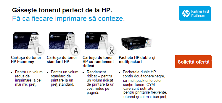 HP tonerul perfect volum printare